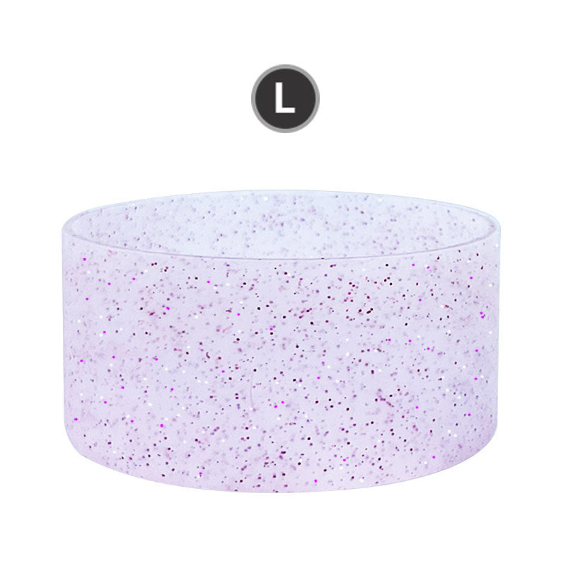 Wholesale Glitter Silicone Ice Cup Sports Water Bottle Space Cup Car Water Cup Silicone Cup Cover